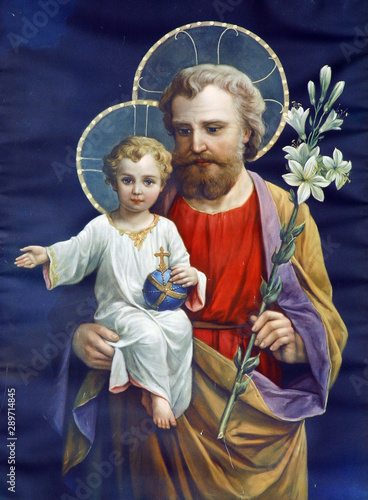 Fotografía Saint Joseph with child Jesus