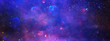 canvas print picture - abstract glitter silver, purple, blue lights background. de-focused. banner
