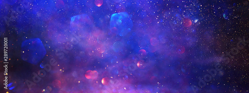 Cuadros en Lienzo abstract glitter silver, purple, blue lights background