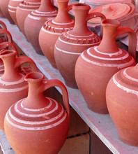 Clay And Earthenware Dish In Turkey, Classic Bowls, Crafts In Turkey, Water Jugs Made Of Clay,