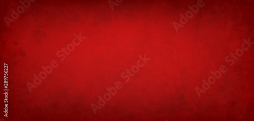 Red background with paint stains and spatter and old vintage grunge texture d...