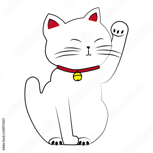 日本の伝統的なラッキーアイテム 招き猫 Stock Illustration Adobe Stock 日本の伝統的なラッキーアイテム 招き猫 Stock Illustration Adobe Stock