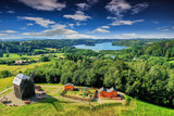 Fototapeta Krajobraz - Kaszuby-widok z Ręboszewa na jezioro Wielkie Brodno