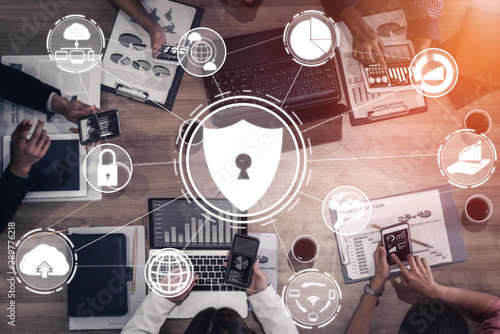 Fotografía Cyber Security and Digital Data Protection Concept