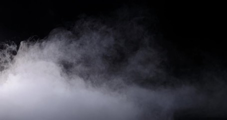 Wall Mural - realistic dry ice smoke clouds fog overlay perfect for compositing into your shots. simply drop it i