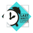 © Sonulkaster - Sales and last minute offer, alarm clock countdown isolated icon