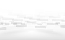 Abstract White Rectangles Motion Background. Vector Design