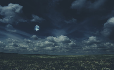 Wall Mural - big moon