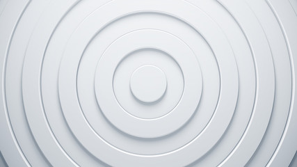 Wall Mural - abstract geometric background with rings. 3d circles illustration. radial modern texture concept. ci