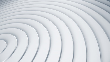 Wall Mural - 3d surface render illustration. abstact circles background. clean and simple radial texture. modern 