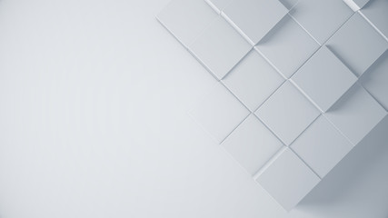 Wall Mural - abstract background with cubes. title sreen concept for business slides. clean and simple pattern fo