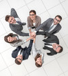 © ASDF - top view.business team standing in a circle