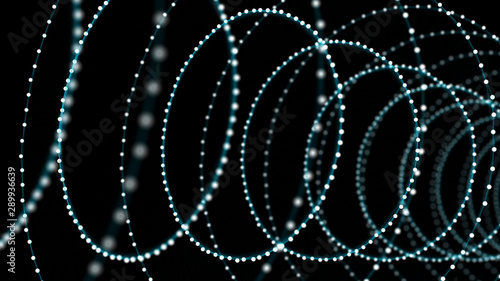Abstract interstellar tunnel or portal Tableau sur Toile