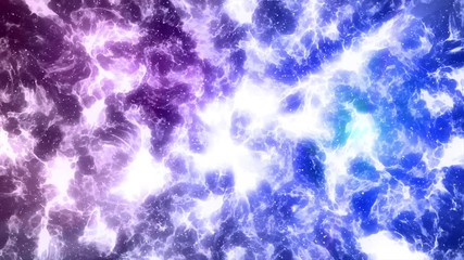Wall Mural - Abstract power, cosmos background with purple and blue lights. Smoke, dye, ink concept, Dramatic clouds cg. 
