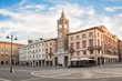 Beautiful view of the Square of the Three Martyrs in Rimini, Italy