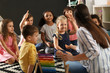© New Africa - Cute little children with nursery teacher in kindergarten. Indoor activity