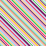 Fototapeta Tęcza - Multi colored diagonal stripes seamless pattern background. 