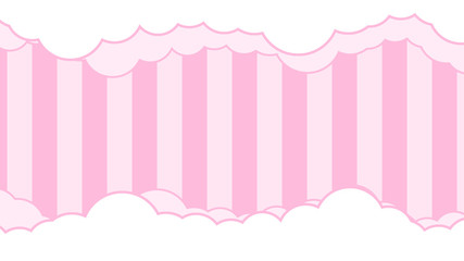Wall Mural - abstract kawaii cloudy colorful sky background. soft gradient pastel comic graphic. concept for wedd
