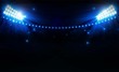 Football arena field with bright stadium lights design