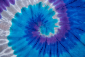 Wall Mural - cool spiral tie dye pattern background