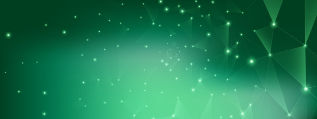 Wall Mural - technology design. big data concept. green 3d