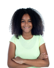 Wall Mural - Beautiful teenager african girl with a beautiful hair