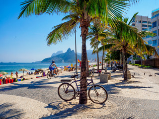 Fototapete - Ipanema beach and Arpoador beach in Rio de Janeiro. Brazil