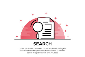 Wall Mural - search icon concept