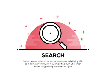 Wall Mural - search icon concept