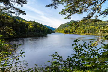 Wall Mural - Typical landscape in Jacques-Cartier National Park, Province of Quebec, CANADA.