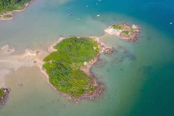 aerial view of Tso Wo Hang  Sai Kung, Hong Kong