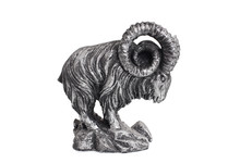 Goat Figurine On A White Background