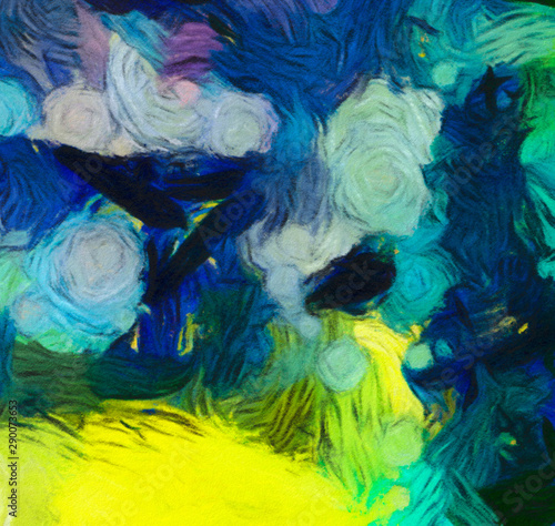 Abstract watercolor texture background. Oil painting style