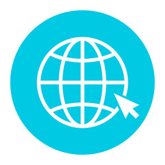 Wall Mural - world globe vector icon