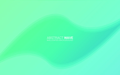 Wall Mural - Abstract Wave Background - Blue Wallpaper Background