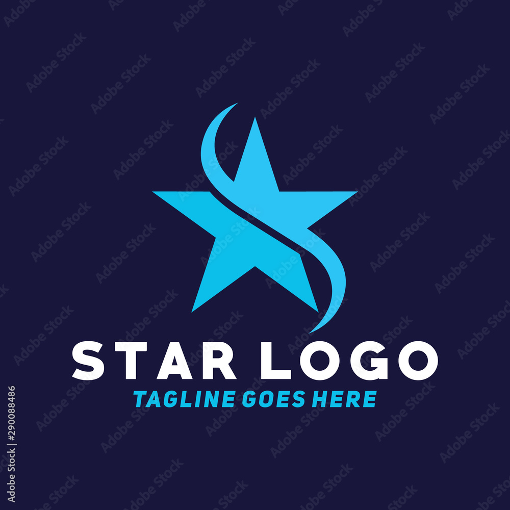 Letter S For Star Logo design. Alphabet Emblem vector concept and ...