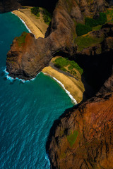 Wall Mural - Amazing view of the Nāpali Coast State Wilderness Park in Kauai Island, Hawaii.