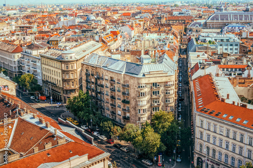 Photographie Ancient medieval streets and houses of Budapest, Hungary