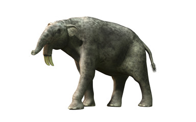 Fototapete - The hoe tusker, or Deinotherium (