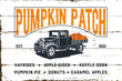Pumpkin Patch with Old Truck and Shiplap Design