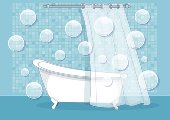 Sticker - Clean bathtub in room