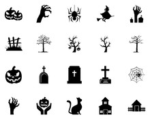 Bundle Halloween With Set Icons