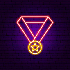 Poster - Award Medal Neon Sign