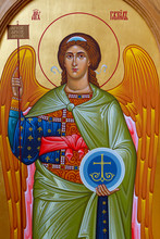 Vranov, Slovakia. 2019/8/22. Icon Of Saint Gabriel The Archangel. Convent Of The Holy Trinity In Lomnica.