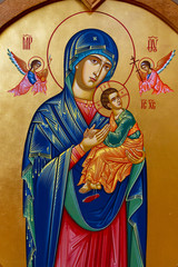 Wall Mural - Vranov, Slovakia. 2019/8/22. Icon of the Mother of Perpetual Help. Convent of the Holy Trinity in Lomnica.