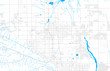 Rich detailed vector map of Lancaster, California, USA