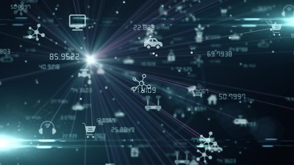 IOT Internet of things connected device network for wireless communication