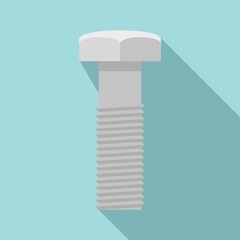 Poster - Fix screw bolt icon. Flat illustration of fix screw bolt vector icon for web design