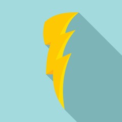 Poster - Art lightning bolt icon. Flat illustration of art lightning bolt vector icon for web design