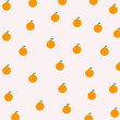 Orange illustration hand drawn pattern background.